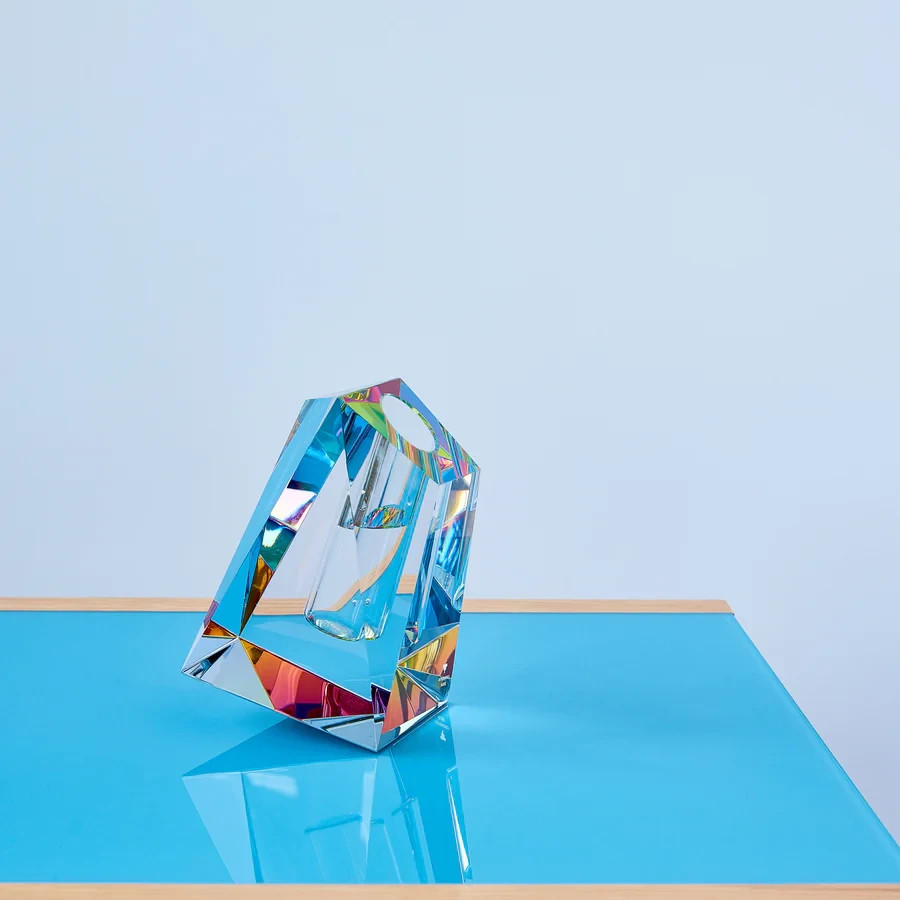 Regenbogen Irregular Vase by Fundamental Berlin–Crystal Glass – Modern Art Vase