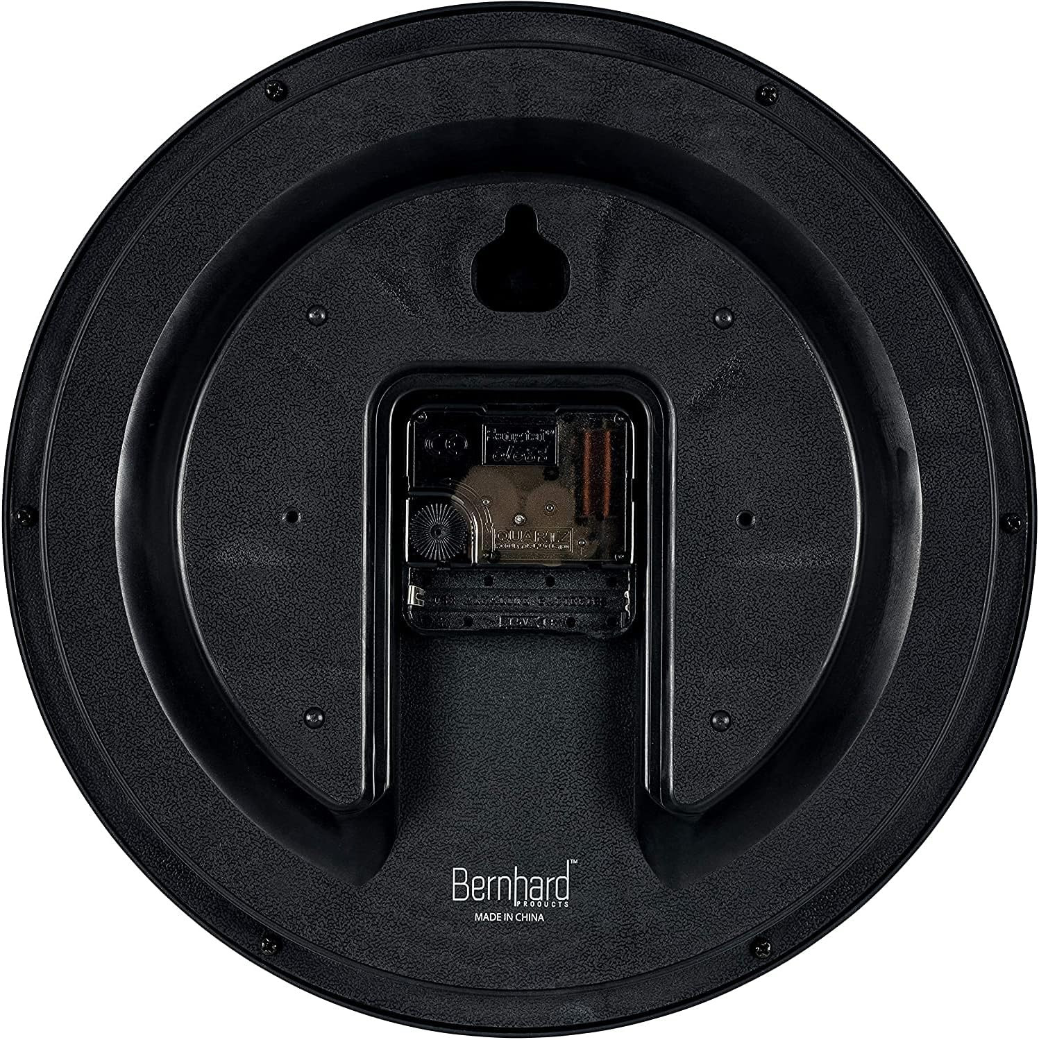 Silent Black Wall Clock – 10 Inch Quality Quartz, Non-Ticking Design