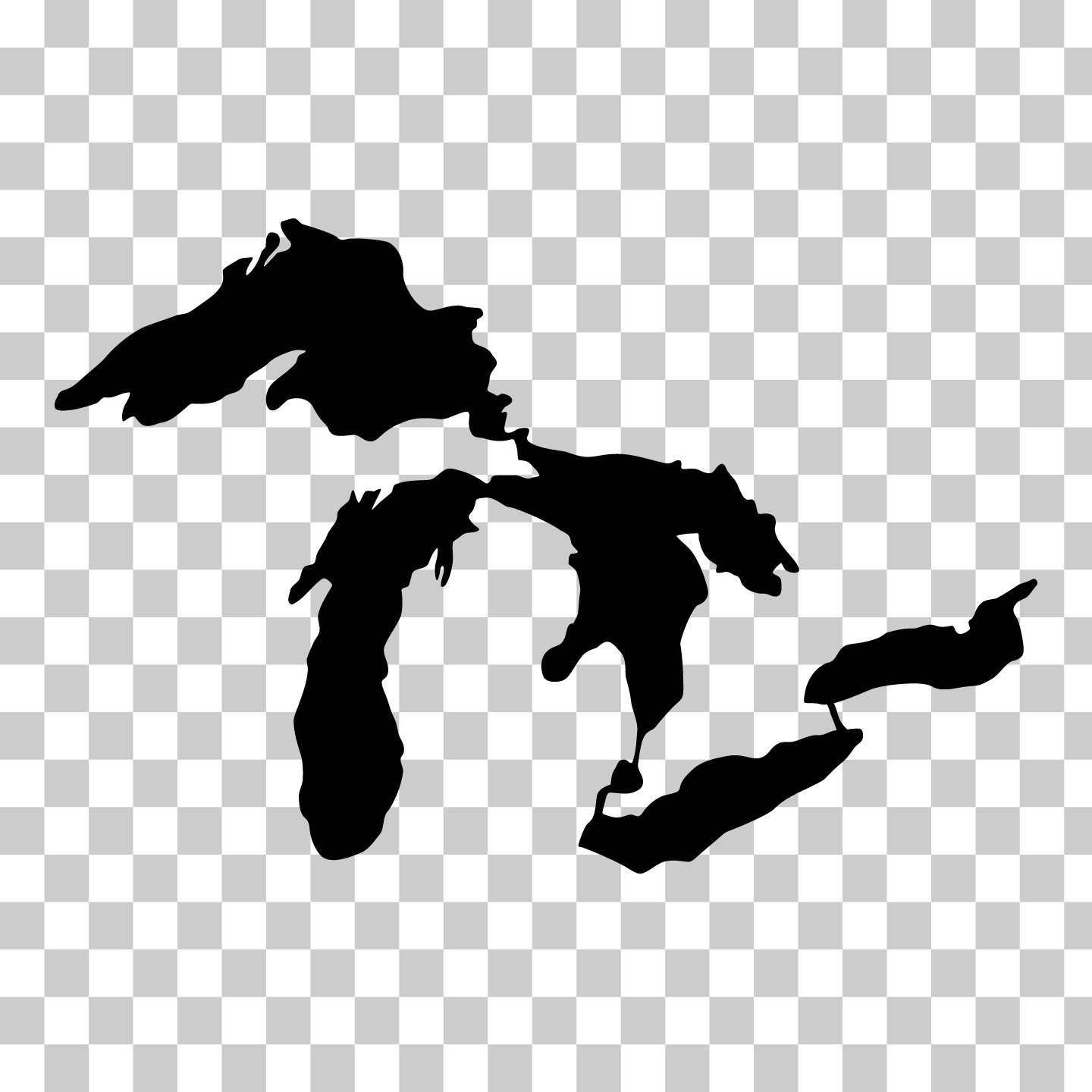 Great Lakes Michigan Custom Vinyl Sticker / Decal