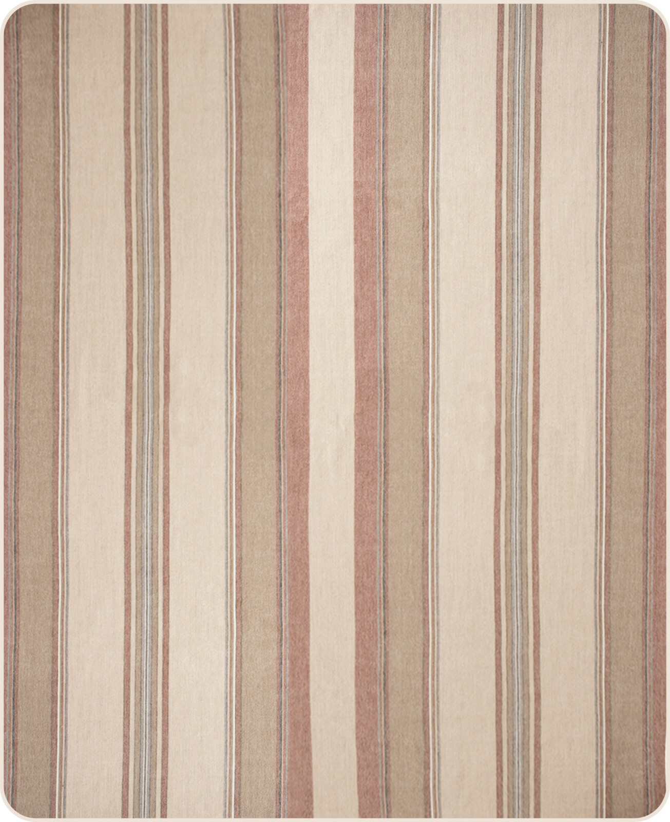 SOFT & WARM STRIPED ALPACA LLAMA WOOL BLANKET QUEEN BED SOFA EARTH TONES