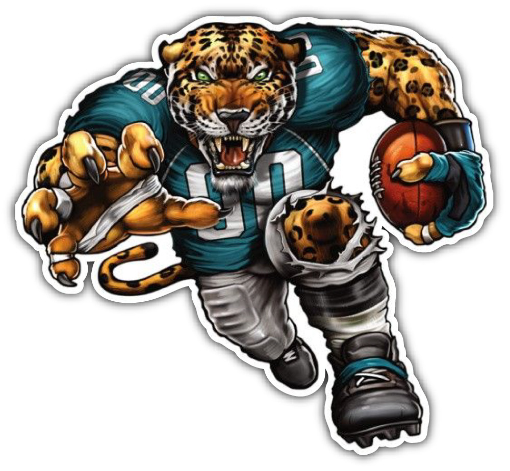 Jacksonville Jaguars NFL Mascot Car Bumper Sticker – 3 » or 5 »