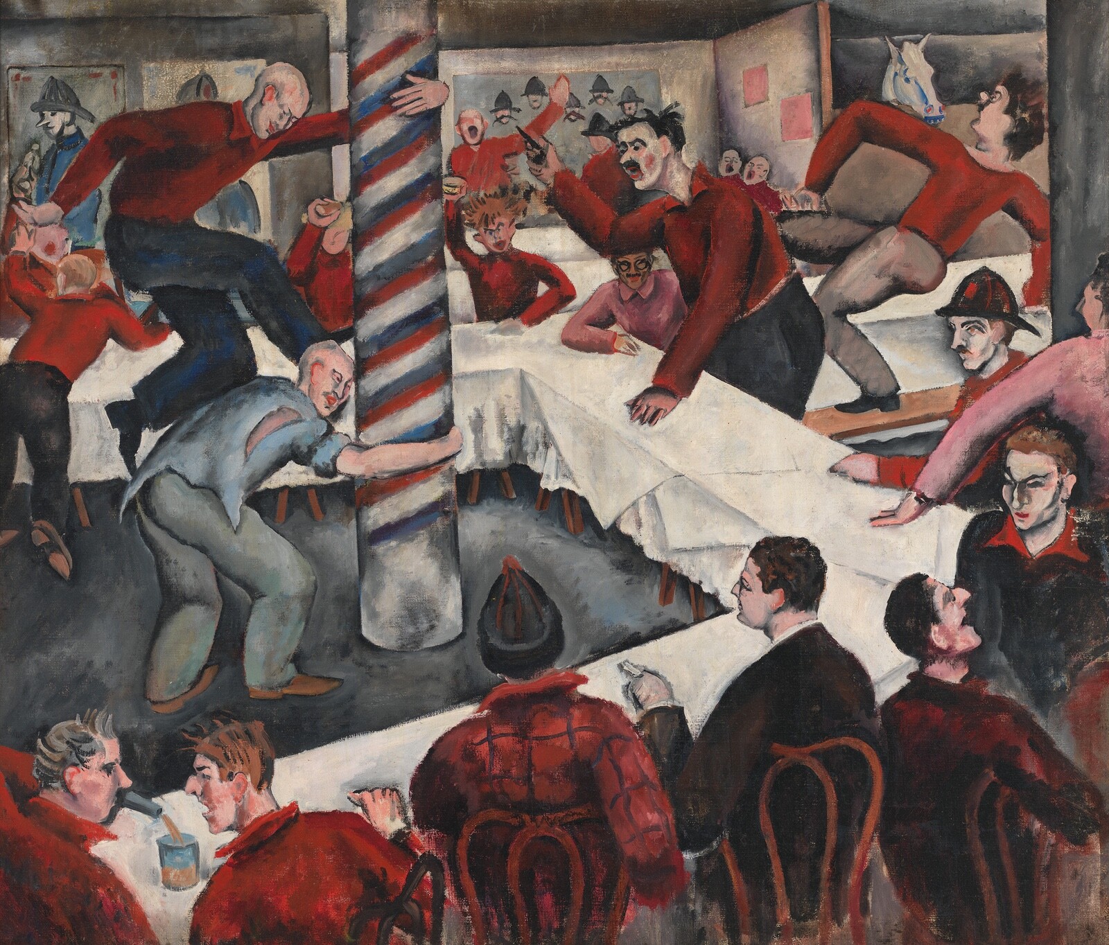 Alexander Calder : Firemen&rsquo;s Dinner for Brancusi : 1926 : Archival Art Print