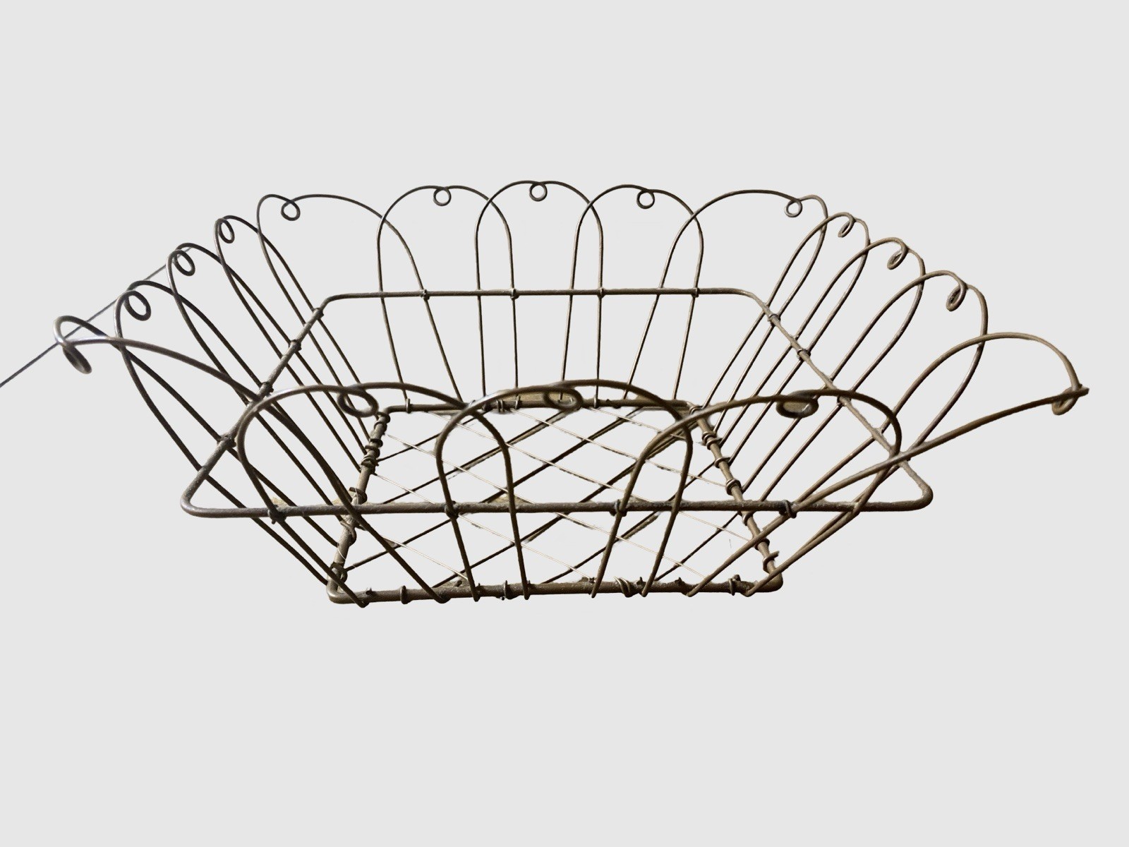 Vintage Wire Napkin Holder Pier 1 One Square VGC 10&Prime;