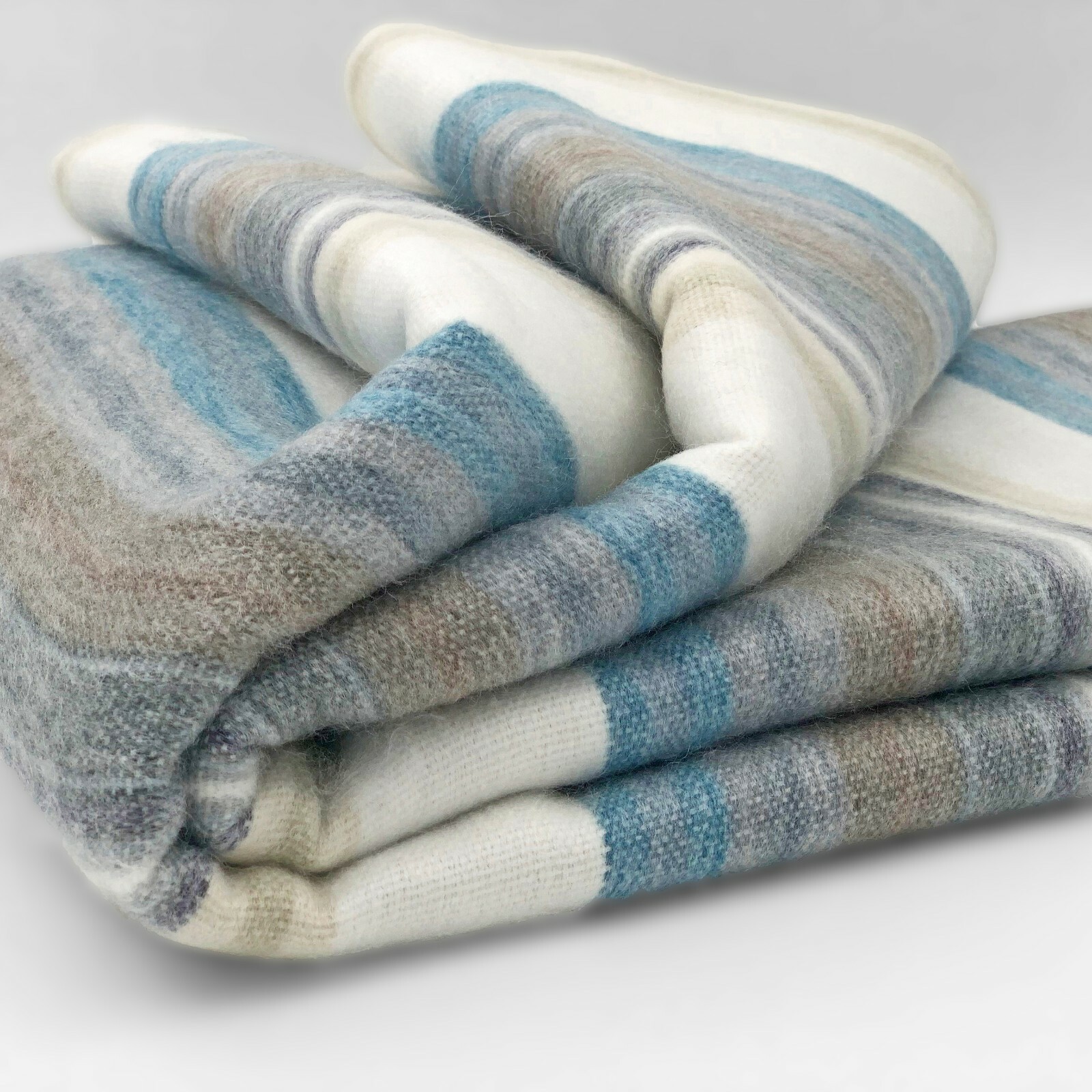 SOFT & WARM STRIPED ALPACA LLAMA WOOL BLANKET THROW 95&Prime;x65&Prime; QUEEN BED SOFA COUCH