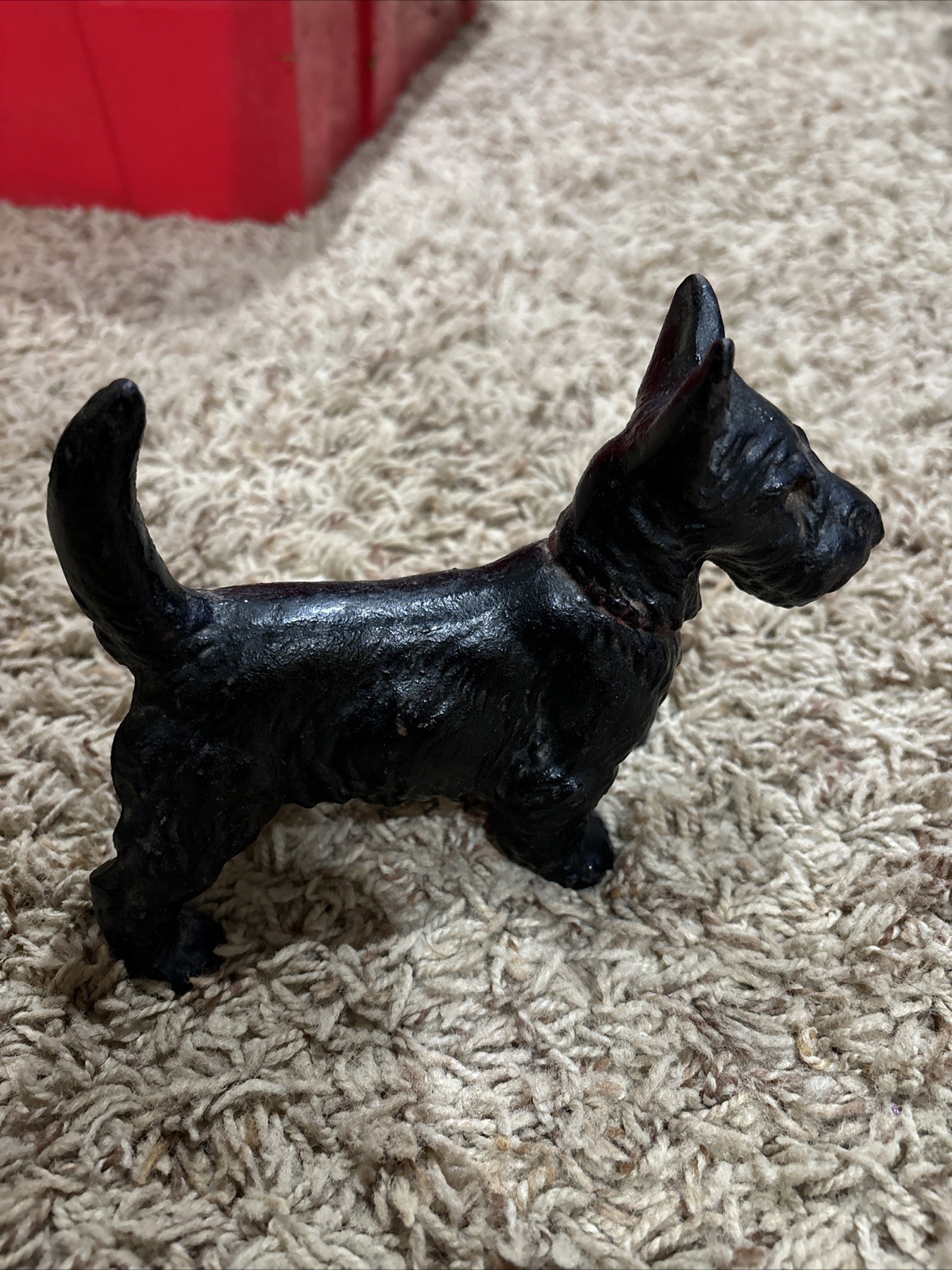 Vintage antique Hubley Scottie dog Door Stopper ? bookend model #408?