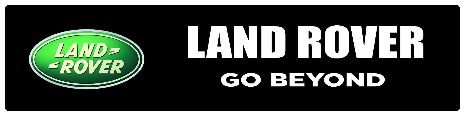 Land Rover | Branded Premium Decorative Plastic Display Sign | 6&Prime;h x 24&Prime;w