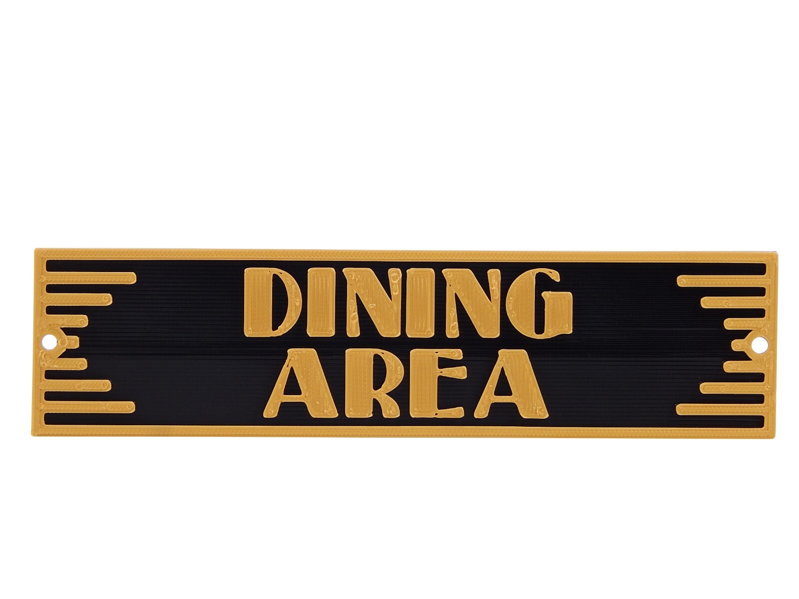 Plastic Art Deco Dining Area Sign Home Décor Wall Plaque for Dining Room