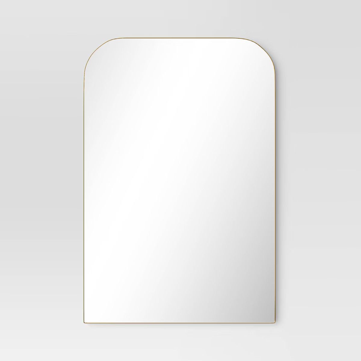 24&Prime; x 36&Prime; Infinity Mantle Mirror Brass – Threshold™: Rust-Resistant, Wall Mount