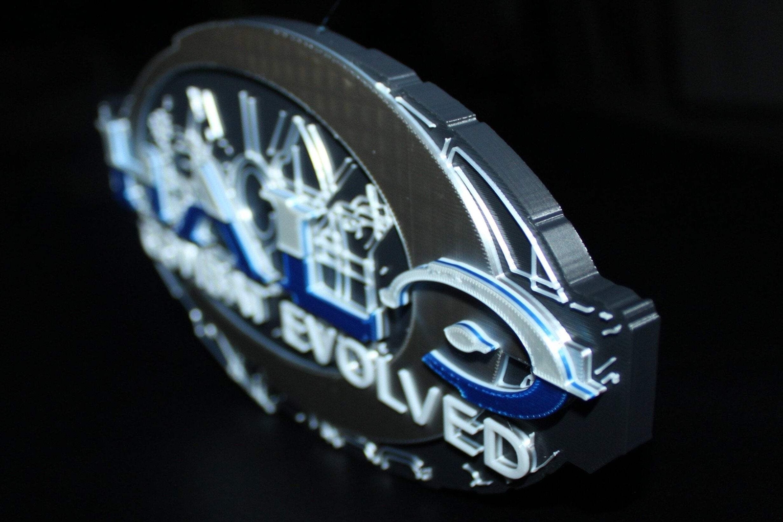Halo Combat Evolved 3D printed Logo Sign Wall Desk Shelf Art