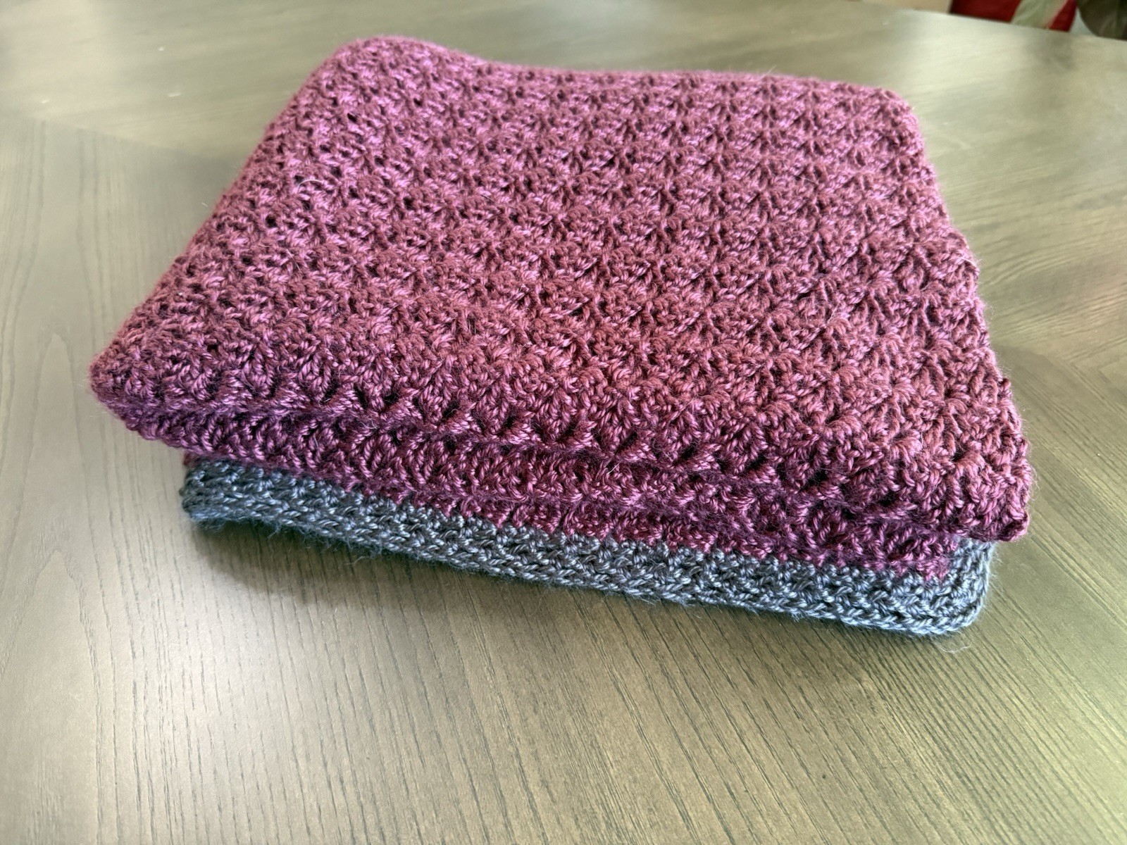 handmade crochet afghan / throw blanket