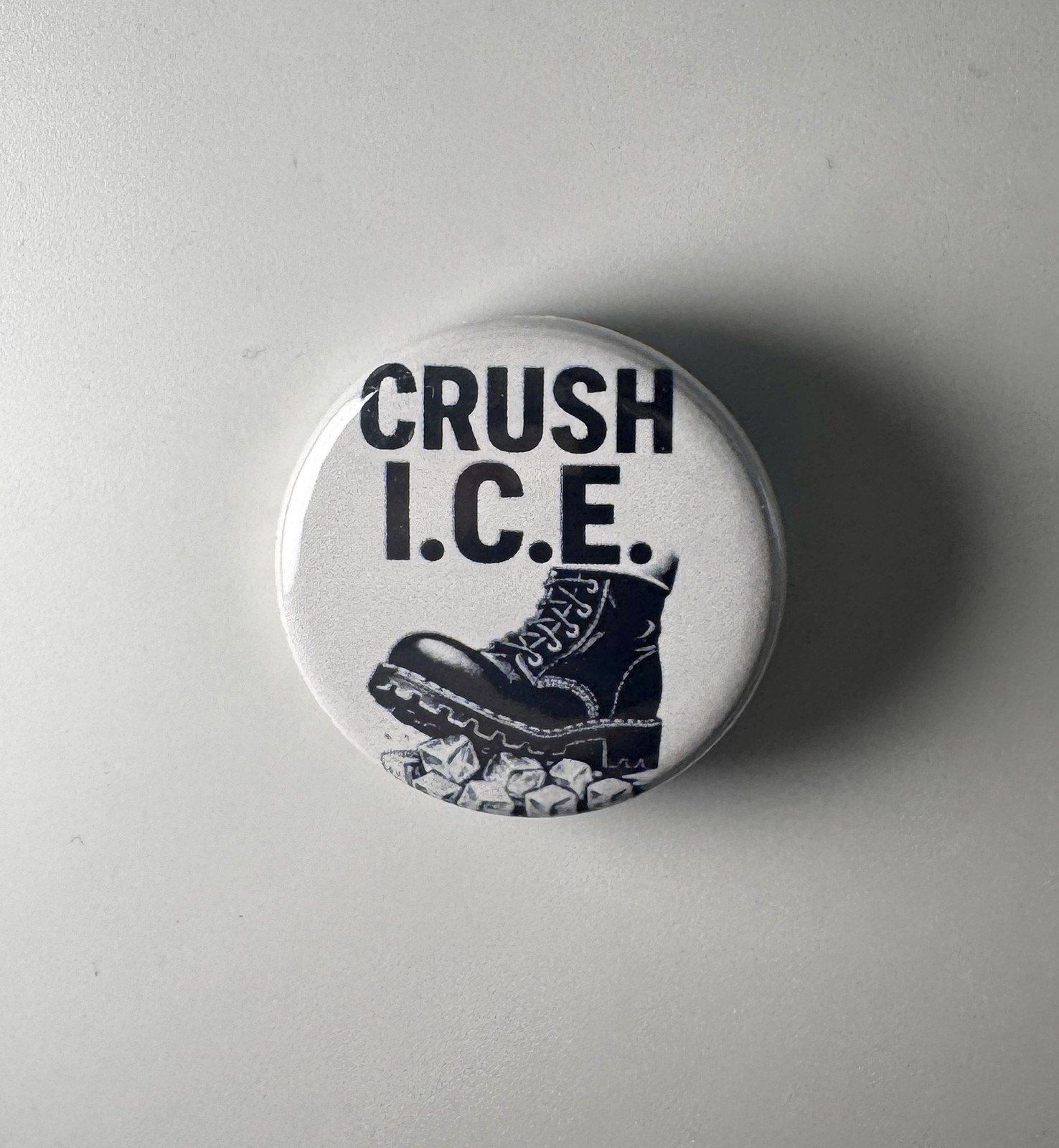Crush I.C.E. ICE Abolish ICE 1.25&Prime; Button C008B125 Badge Pin