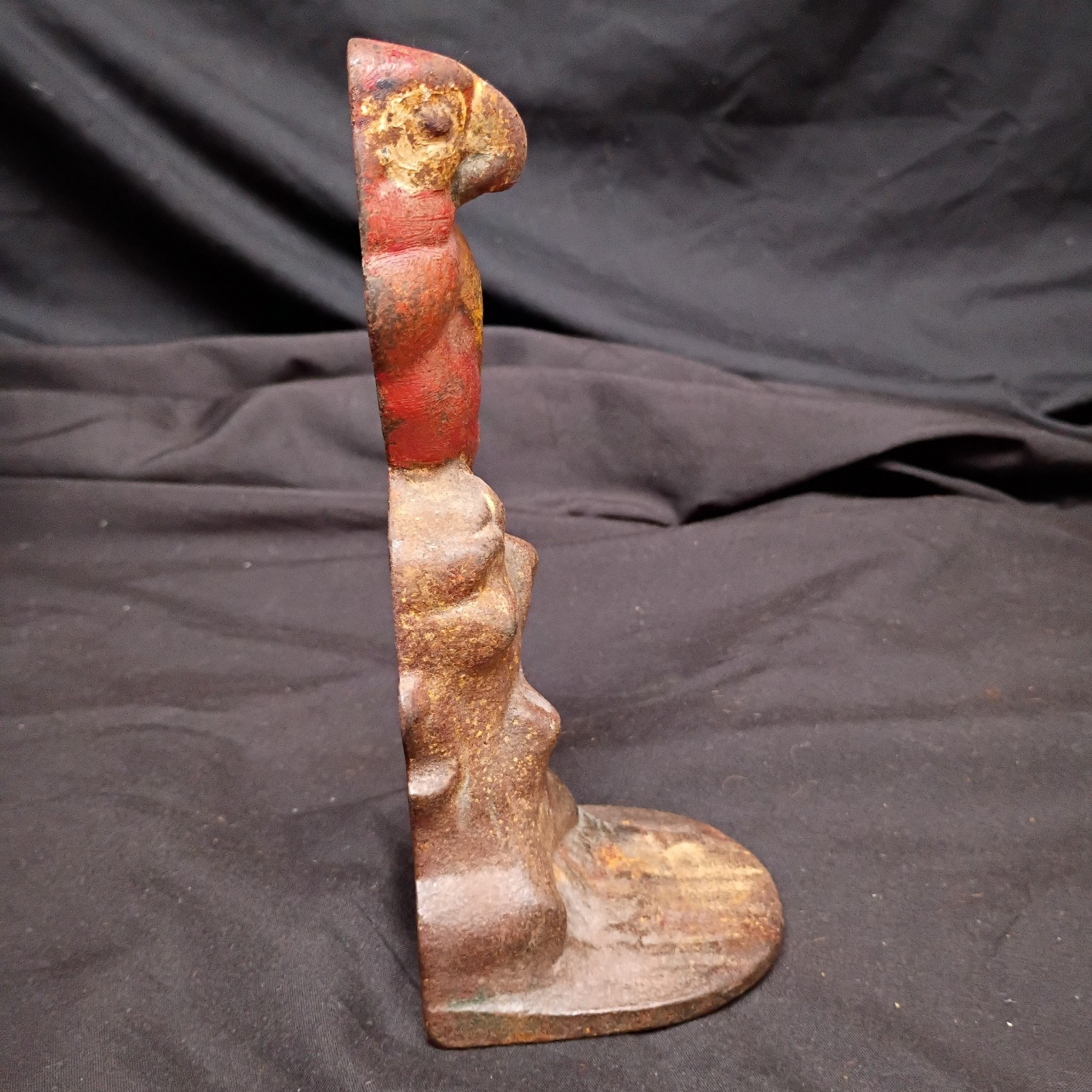 Authentic 1920&rsquo;s Antique Hubley Parrot Doorstop Cast Iron 6.5&Prime; PA 1923 #80