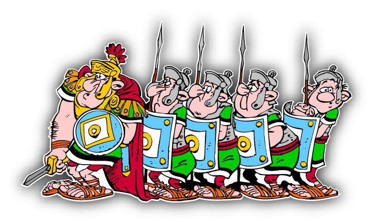 Asterix Obelix Army Cartoon Car Bumper Sticker Decal 5 » x 3 »