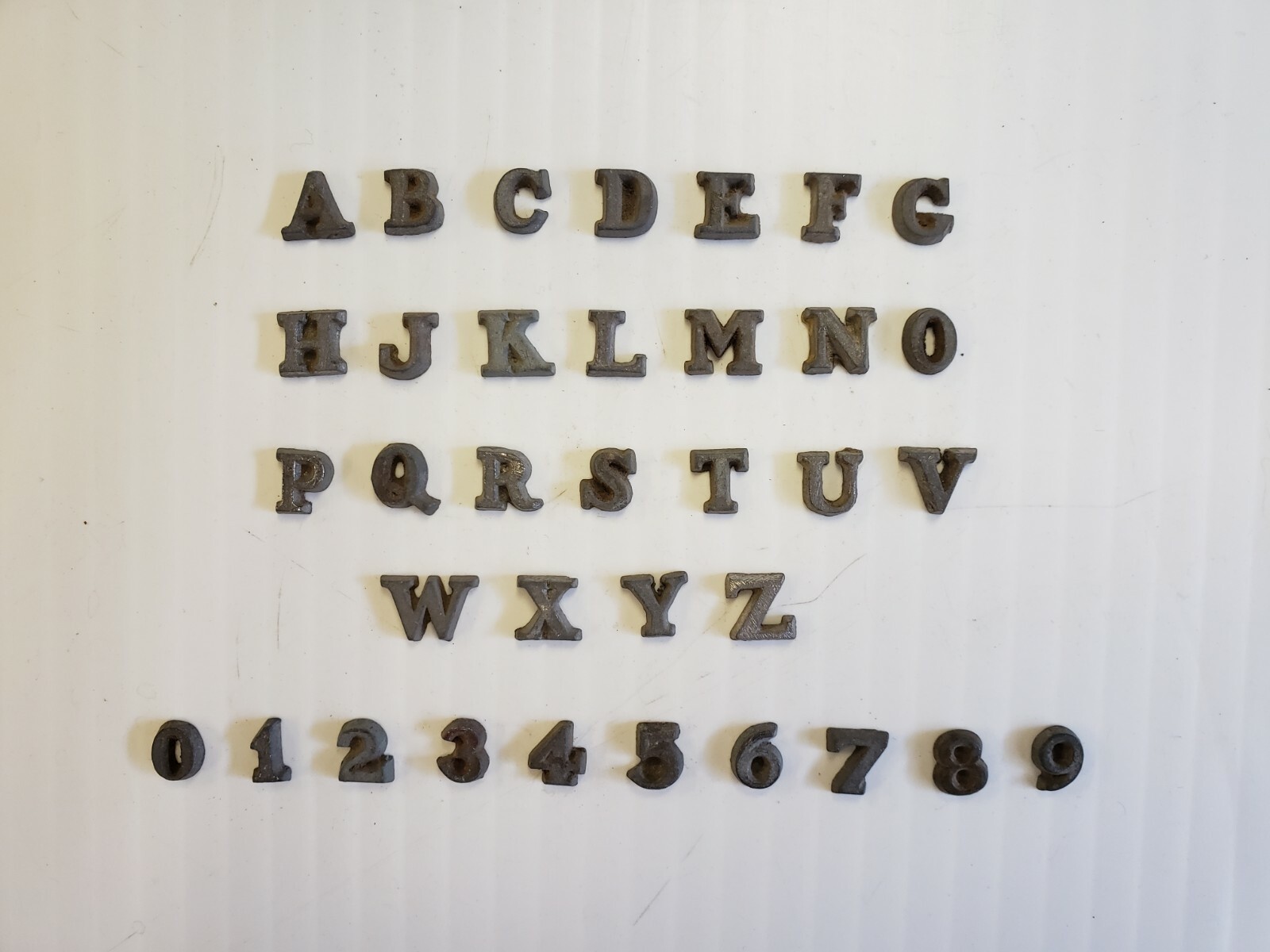 Metal Letters and Numbers 5/16 inch Roman Font price per letter*