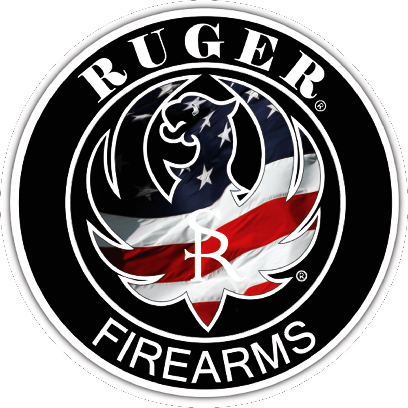 Ruger Firearms Emblem, Acrylic Print, Gun Image, Wall Art Home Decor