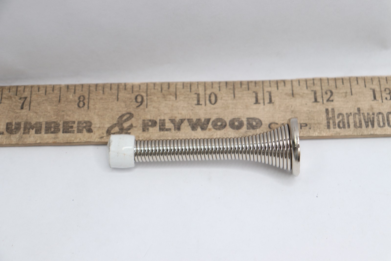 Traditional Spring Style Baseboard Door Bumper / Stopper Steel 3-3/4&Prime;