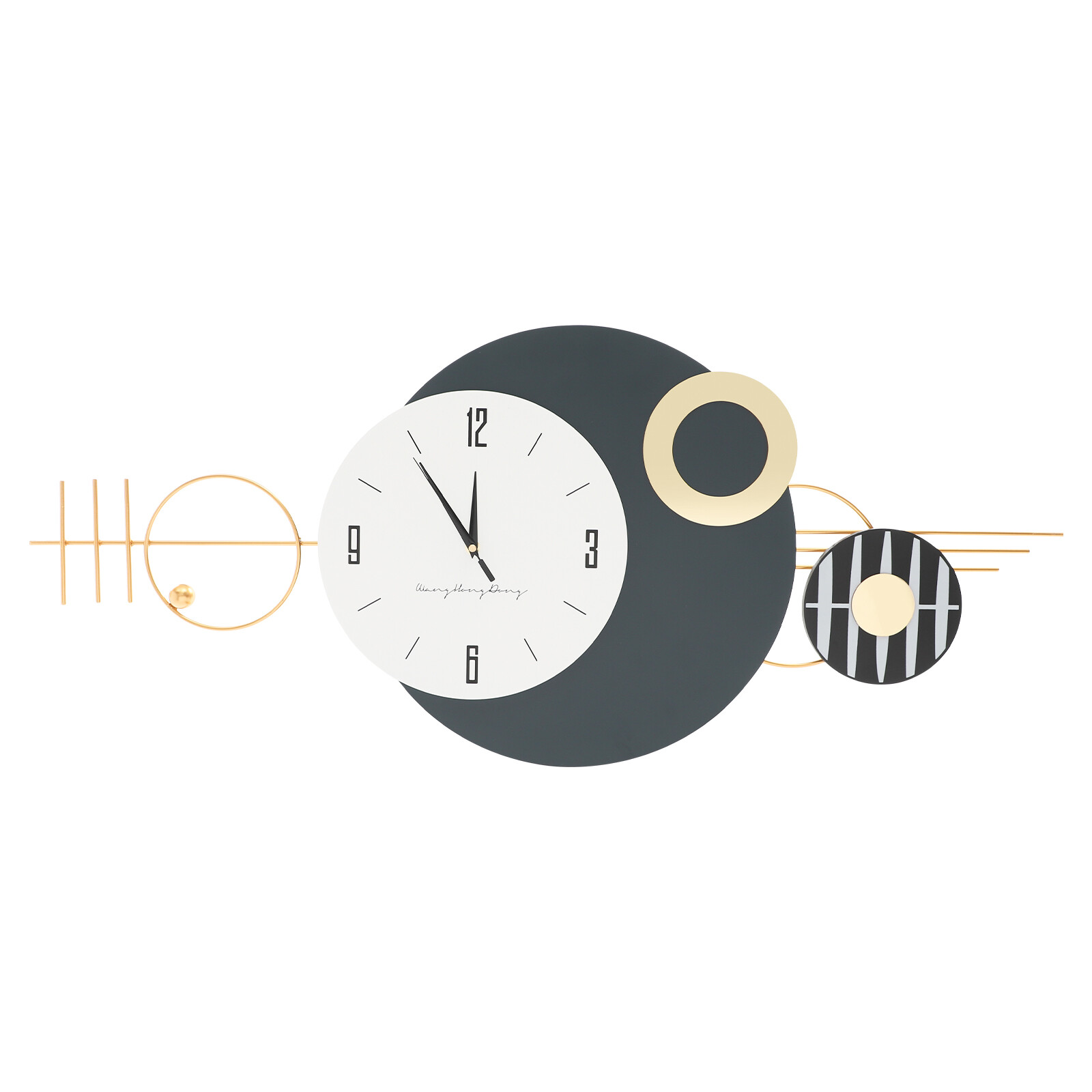 Modern Decorative Wall Clock – Silent Sweep, Elegant Metal Design