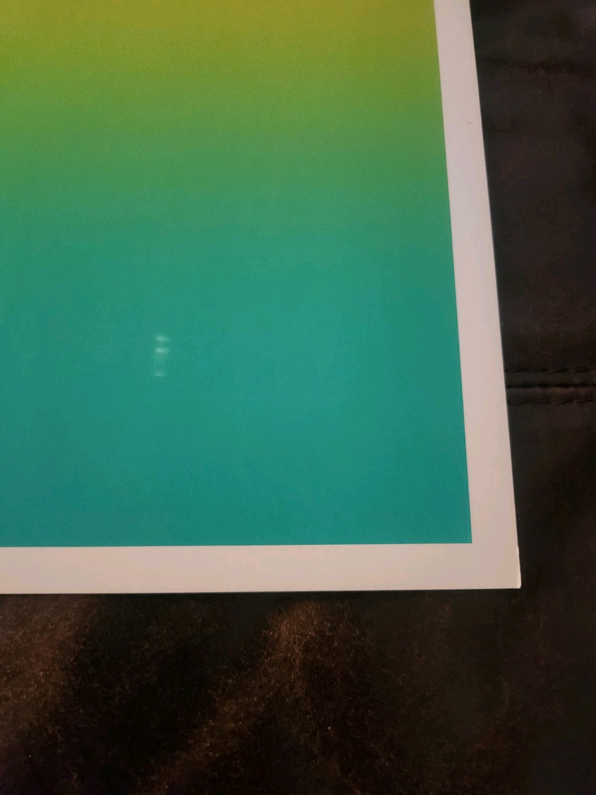 COLBY POSTER COMPANY LOS ANGELES ON CARDBOARD NEON RAINBOW BLANKS BLUE VARIANT