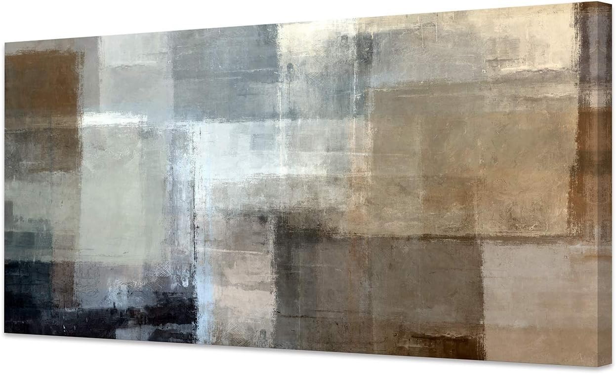 Stretched Abstract Canvas Art 20x40inch – Perfect for Living Rooms