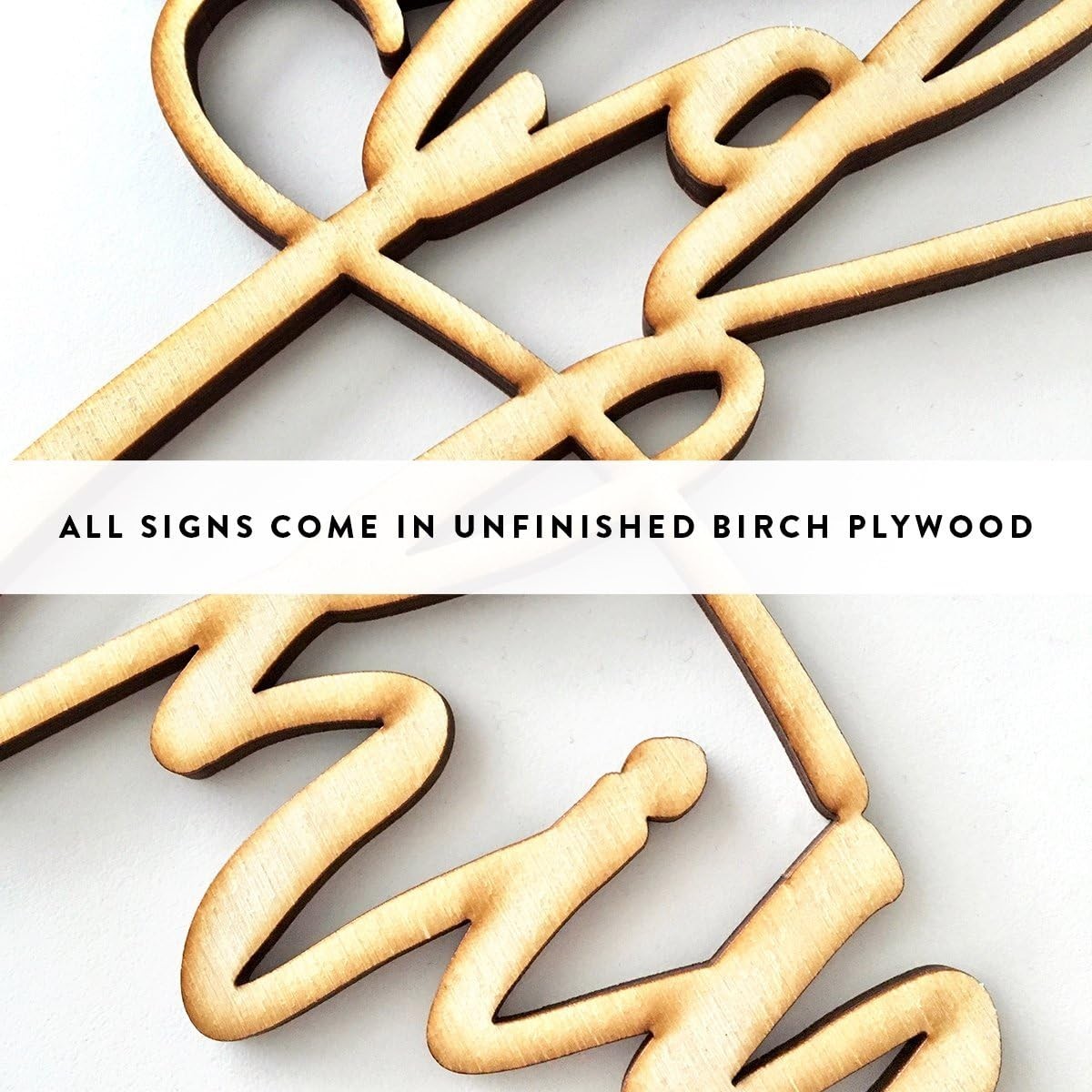 Lightweight 12 x 3 Script Wooden Wall Decor – Perfect Gift for All Ages