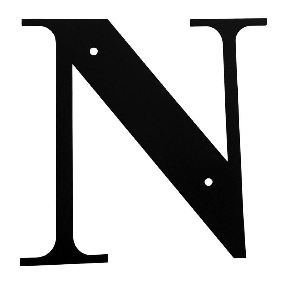Wrought Iron Letter N Small 6.25&Prime; (Made in USA)