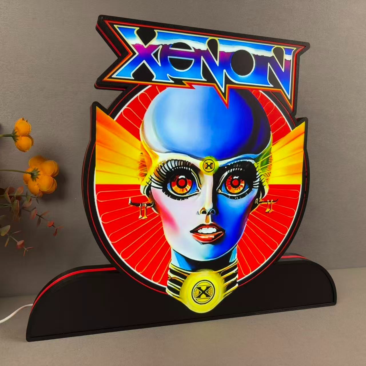 Xenon Pinball Topper LED Lightbox 3D Printed Game Lightbox
