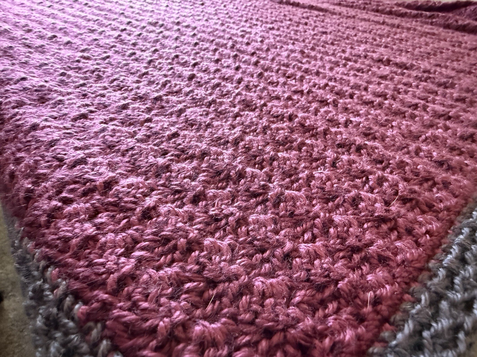 handmade crochet afghan / throw blanket