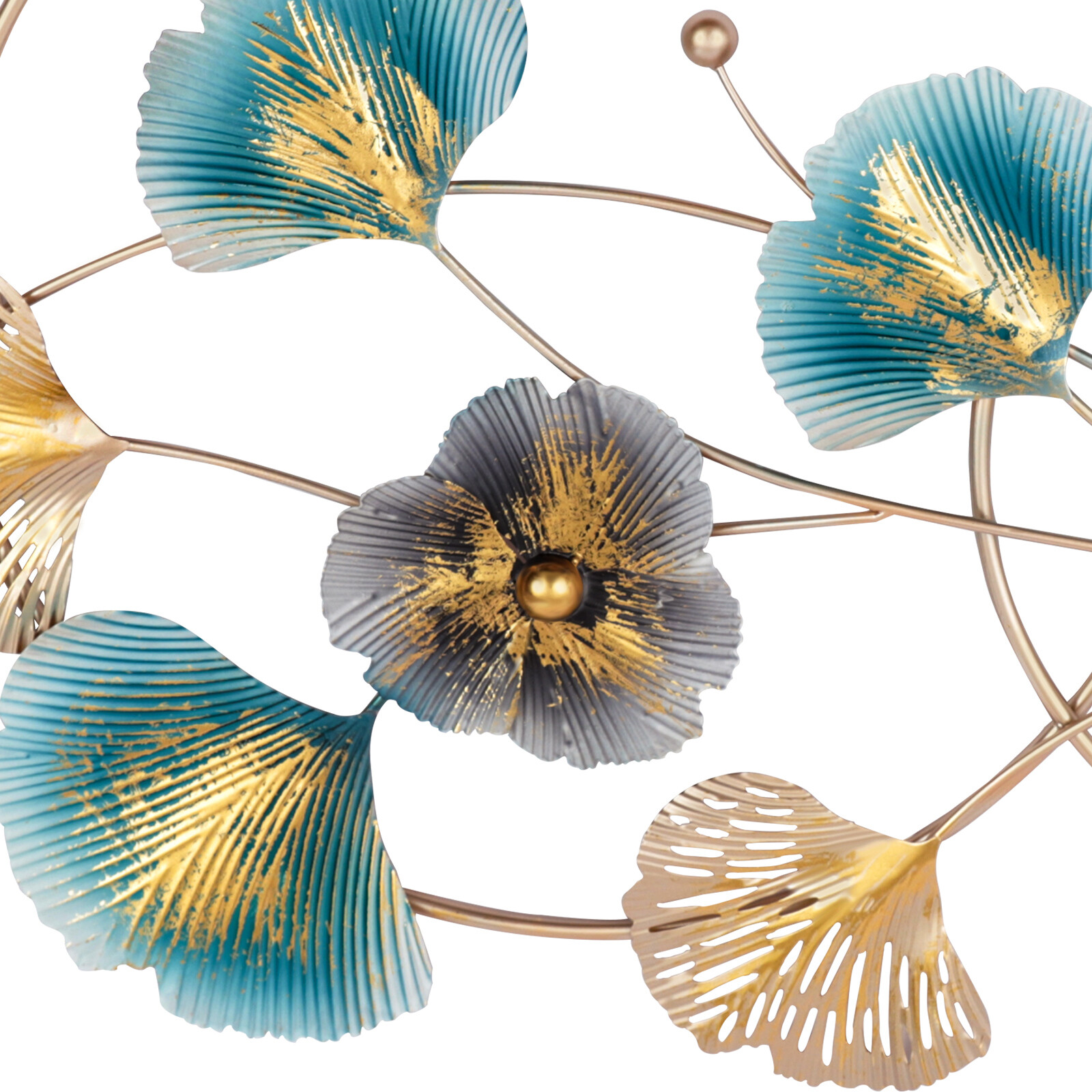 3D Metal Engraving Ginkgo Wall Decor Hanging Art Decor For Bedroom Living Room