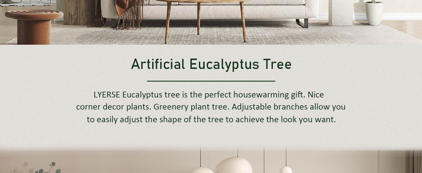 6ft Artificial Eucalyptus Tree in Plastic Nursery Pot, Tall Faux Eucalyptus
