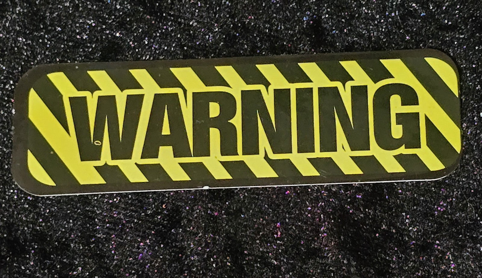 Warning 3.25&Prime; Decal Sticker