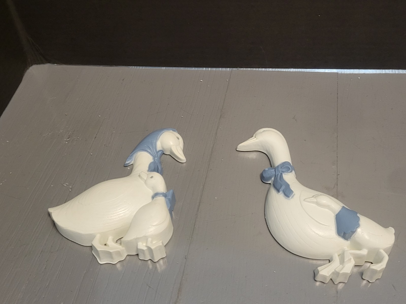 Vtg 80s 2 Piece Burwood Goose Mother Father Babies Granny Core Cottage