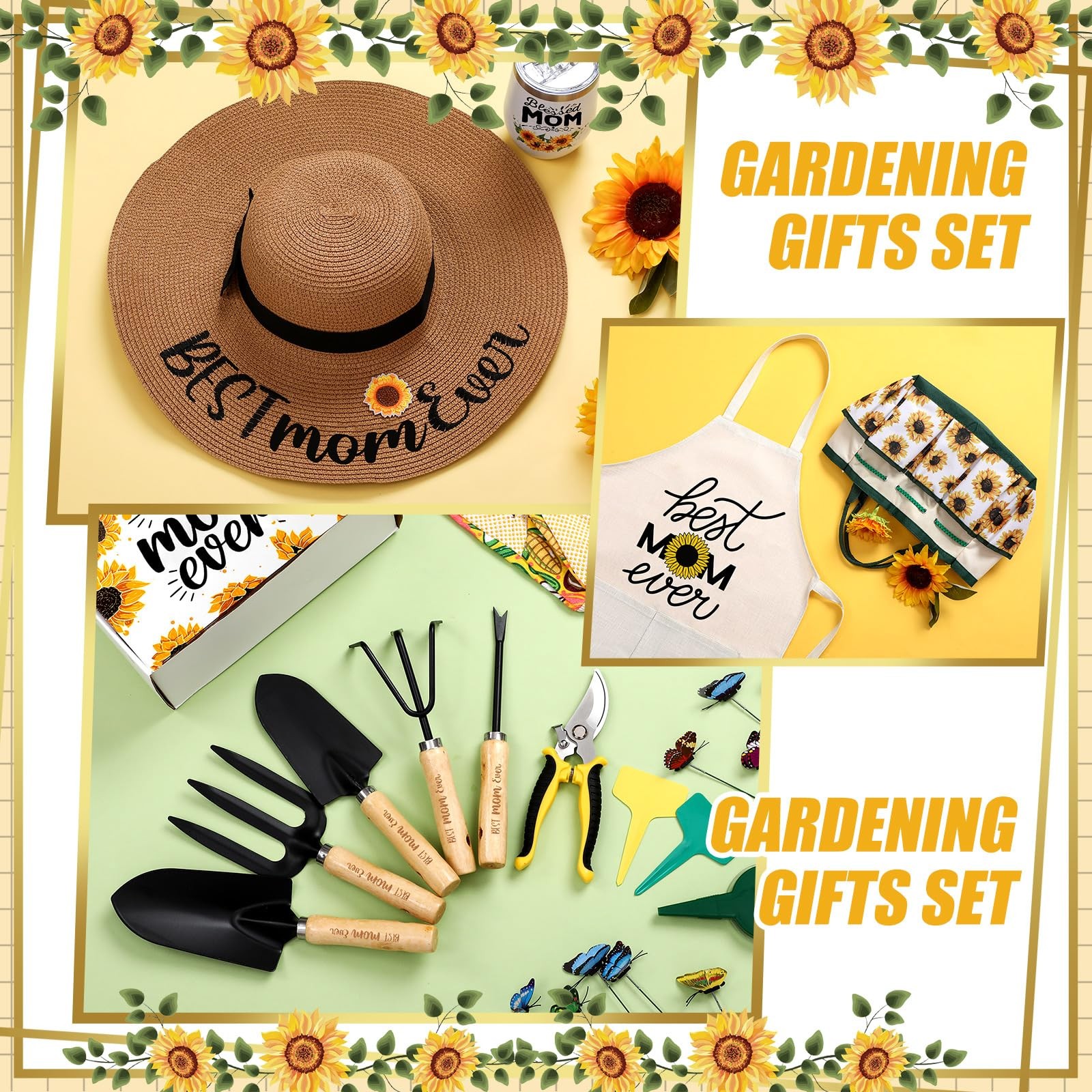 Lasnten 16 Pcs Mothers Day Garden Gift For Mom Women Gardening Supplies