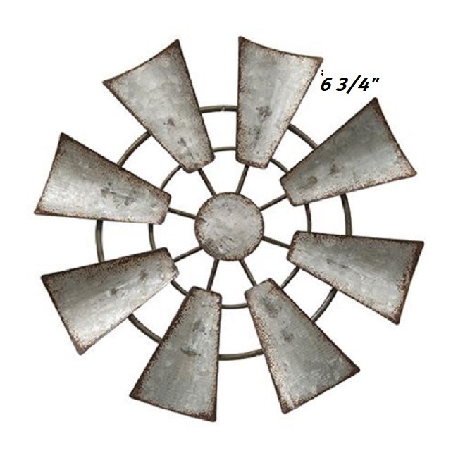 WINDMILL Wall Hanging Decor,Ornament,Craft 3 sz Galvanized Metal FARM WINDMILL