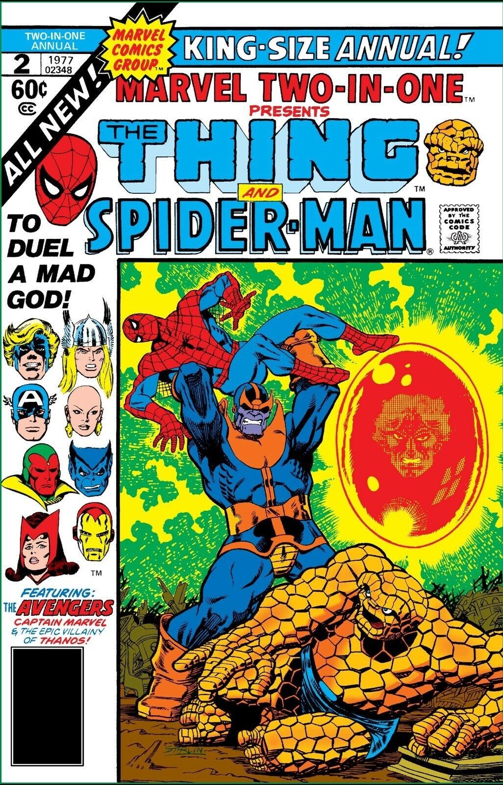 MARVEL TWO-IN-ONE ANNUAL #2 COMIC BOOK COVER Poster print 11&Prime;x17&Prime; home decor