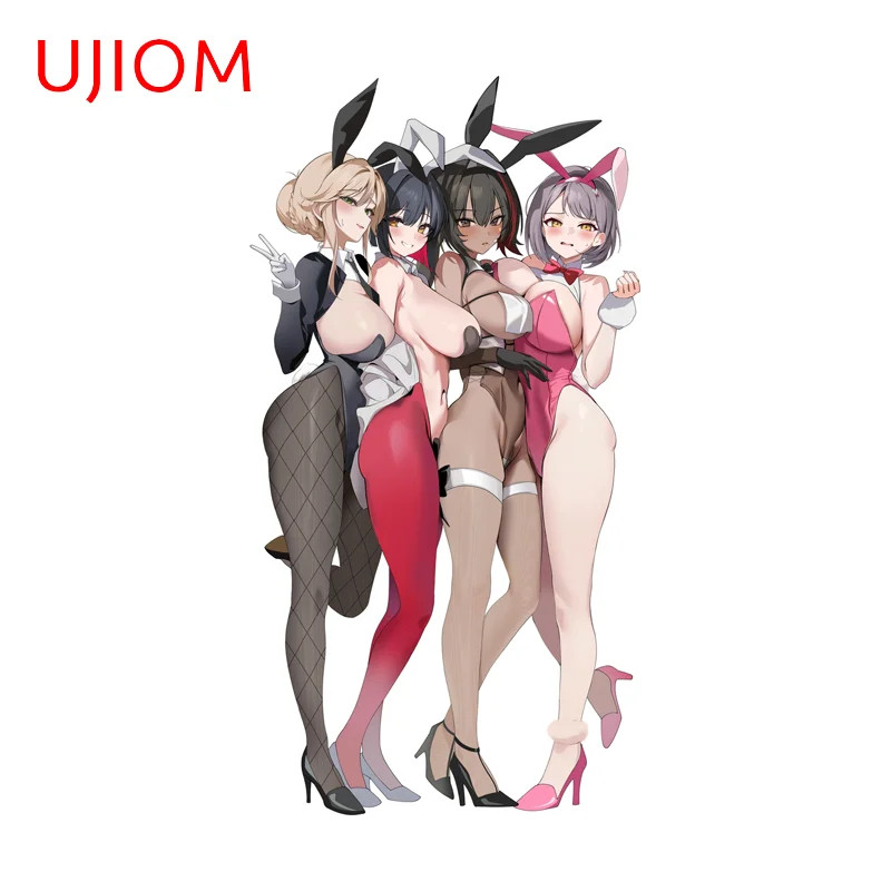 UJIOM Bunny Girl Waifus Wall Stickers Guitar Decals Nice Bathroom Accessories