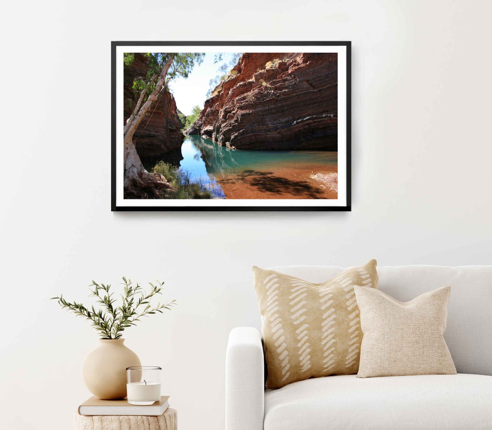 Billabong in Hamersley Gorge, Australia Poster Premium Quality Choose your Size