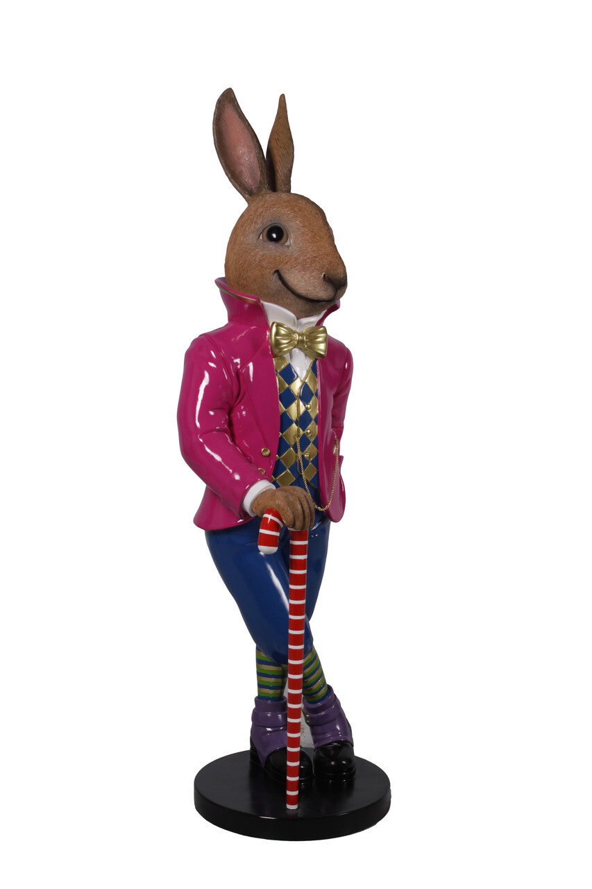 Easter Jack The Bunny Rabbit Animal Prop Decor Resin Life Size Statue Display