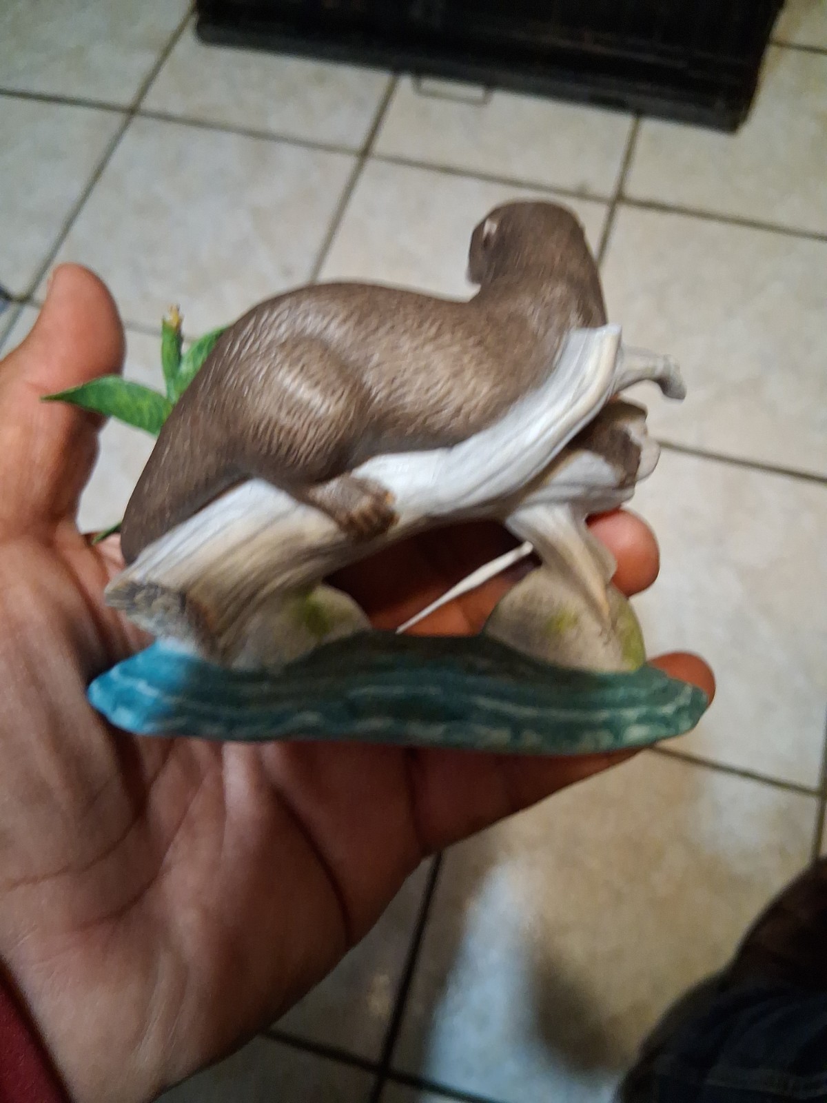 Lenox Woodland Animals Time Out River Otter Figurine No Original Box 1996