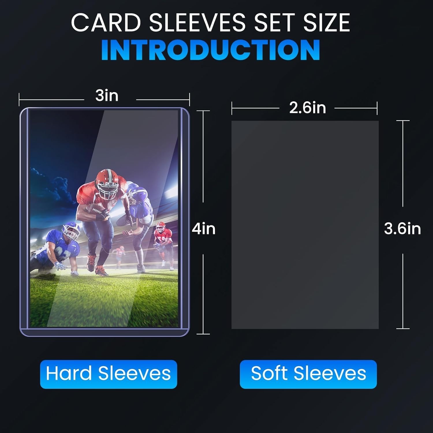 2000 Card Sleeves & Top Loaders – 3&Prime;x4&Prime; Hard Plastic Protectors for Trading Card