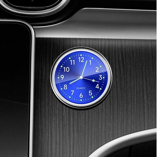 Car Dashboard Clock Mini Tiny Analog Clock Watch for Vehicle Stick On Clock USA