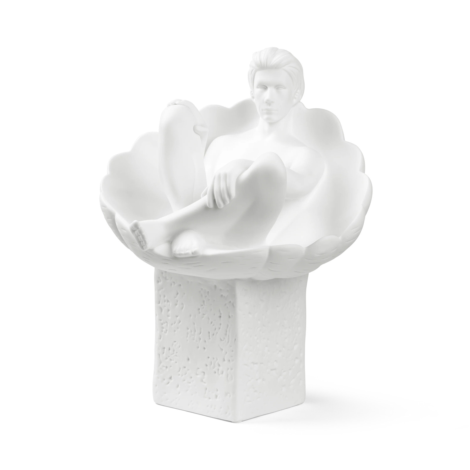 Christel Marrot Male Zodiac Sign Cancer Porcelain Sculpture White, 17cm