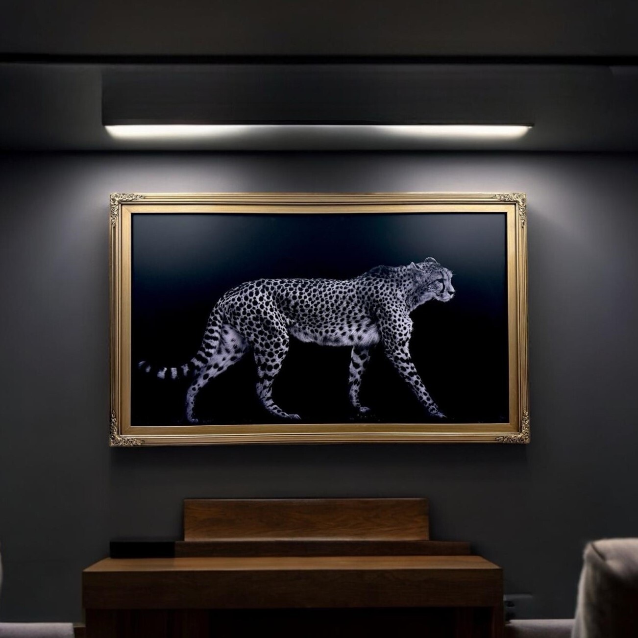 32, 43, 50, 55 inch Ornate frame for Samsung The Frame TV, Antique Gold finish
