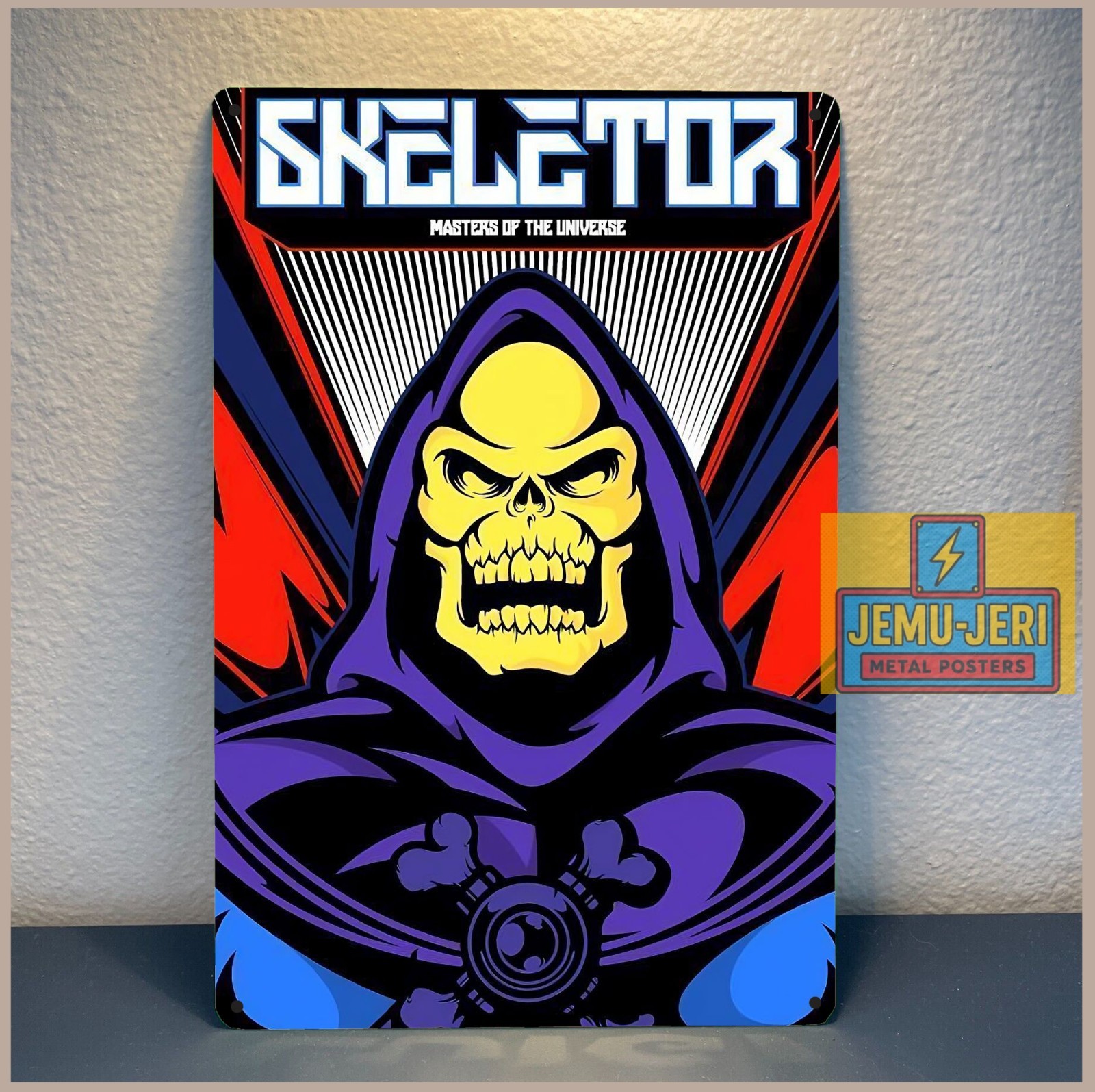 Skeletor Masters of the Universe Metal Poster Tin Sign MOTU Retro Wall Art Decor