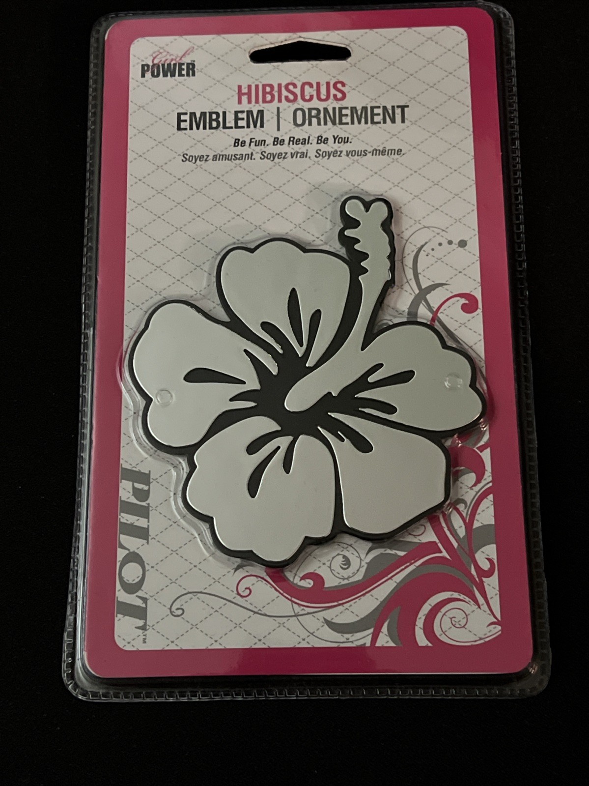 Hibiscus Emblem / Ornament ABS Construction Decal sticker Hawaii