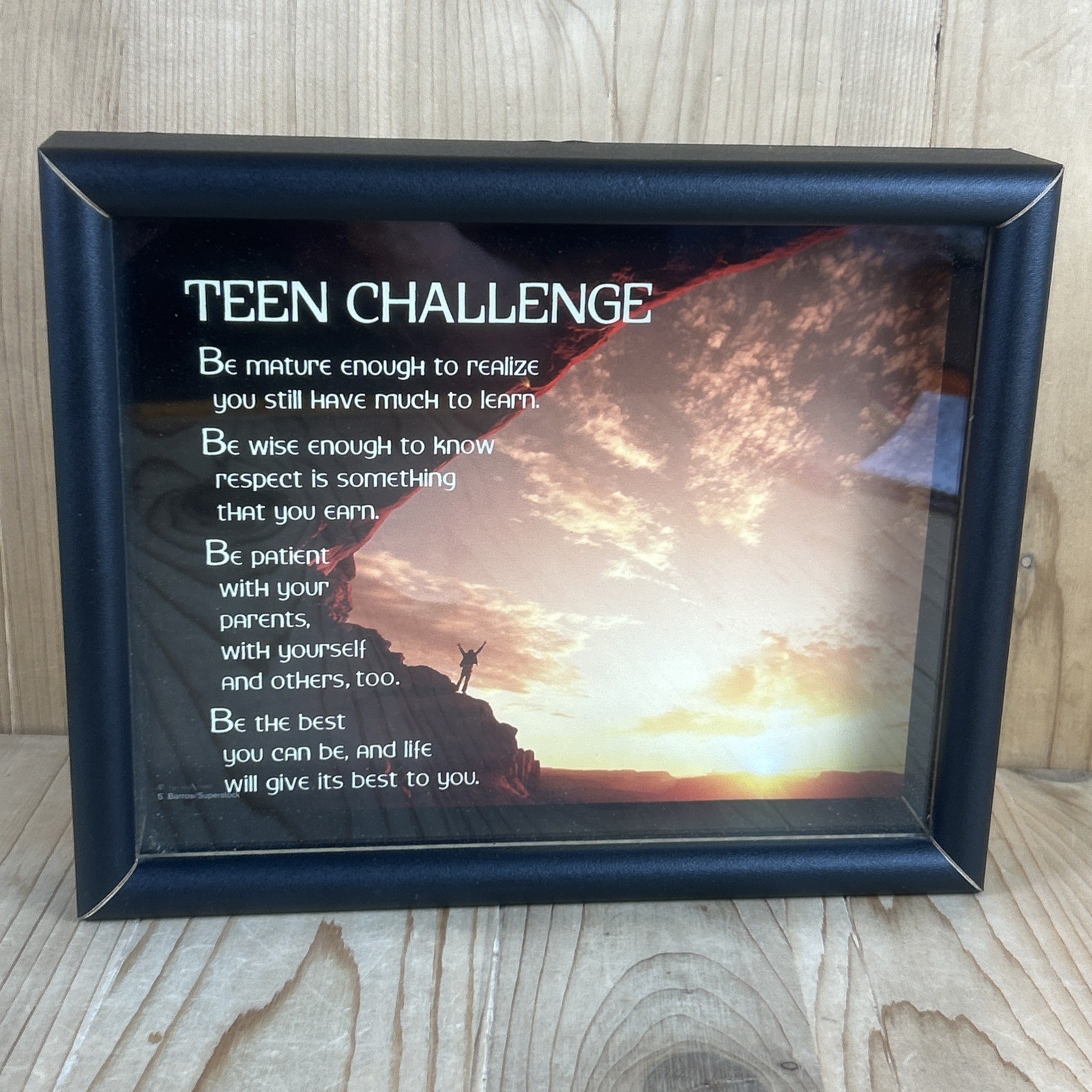 Abbey Press Teen Challenge Poem Shadow Box Plaque Wall Hanging 11×8.5 Inch