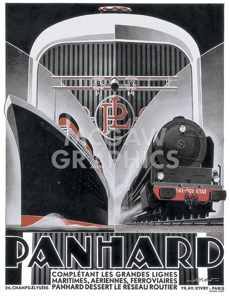KOW – PANHARD LINES – ART PRINT POSTER 16&Prime; x 12&Prime; (530)