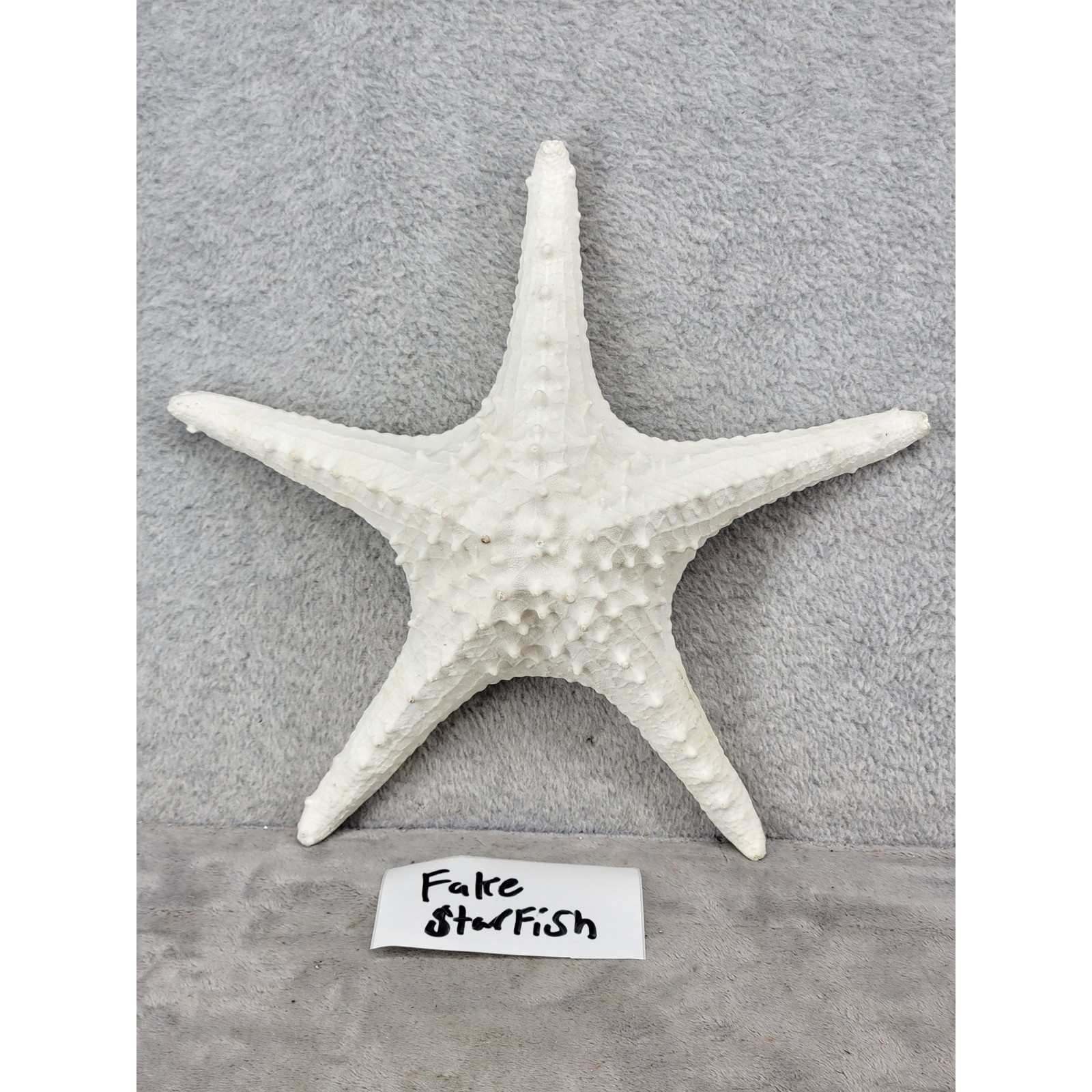 Large 11.5 In Faux Starfish Realistic Coastal Beach House Decor Off White Cream