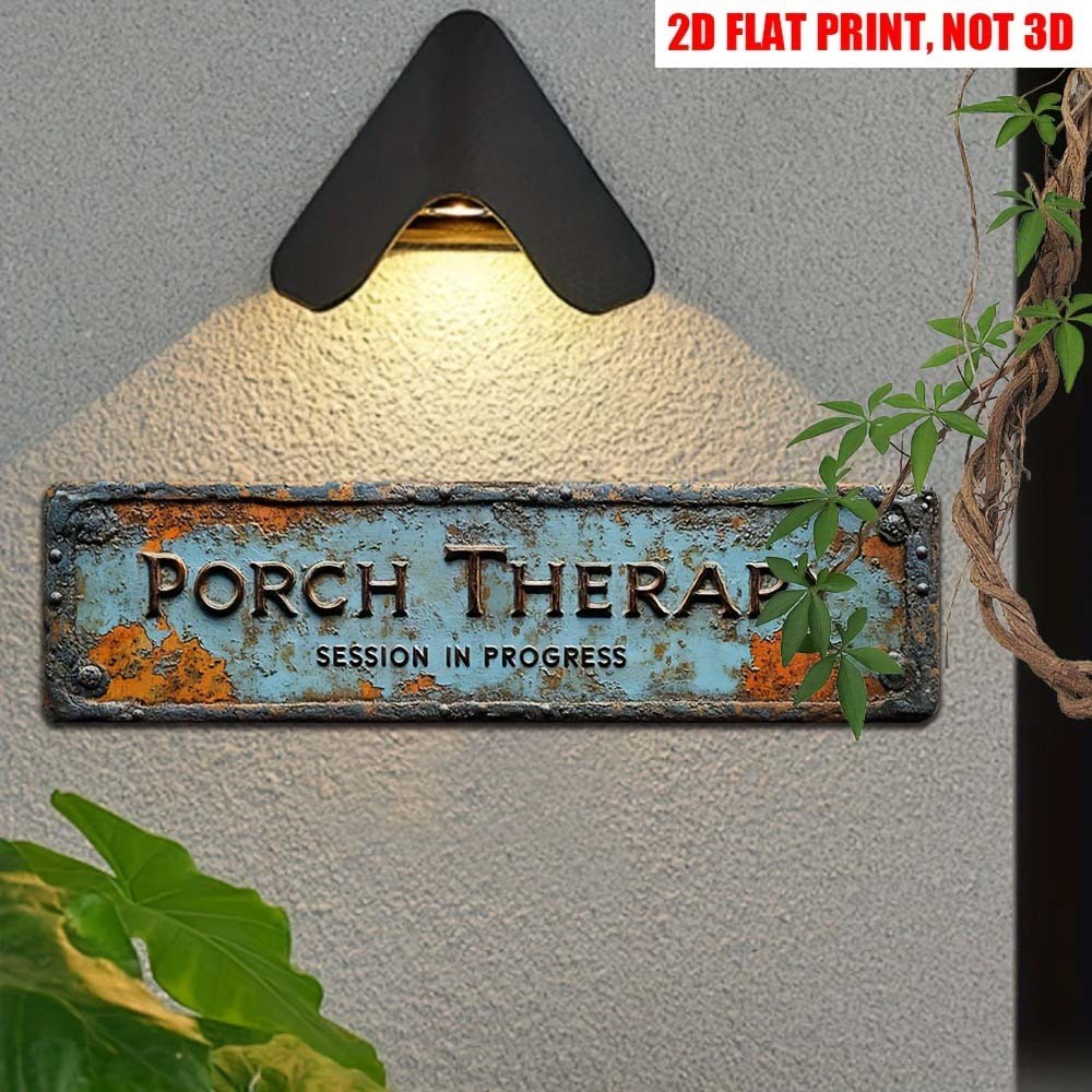 Rustic Vintage Metal Porch Wisdom Sign Waterproof Wall Decor fits Porch Entrance