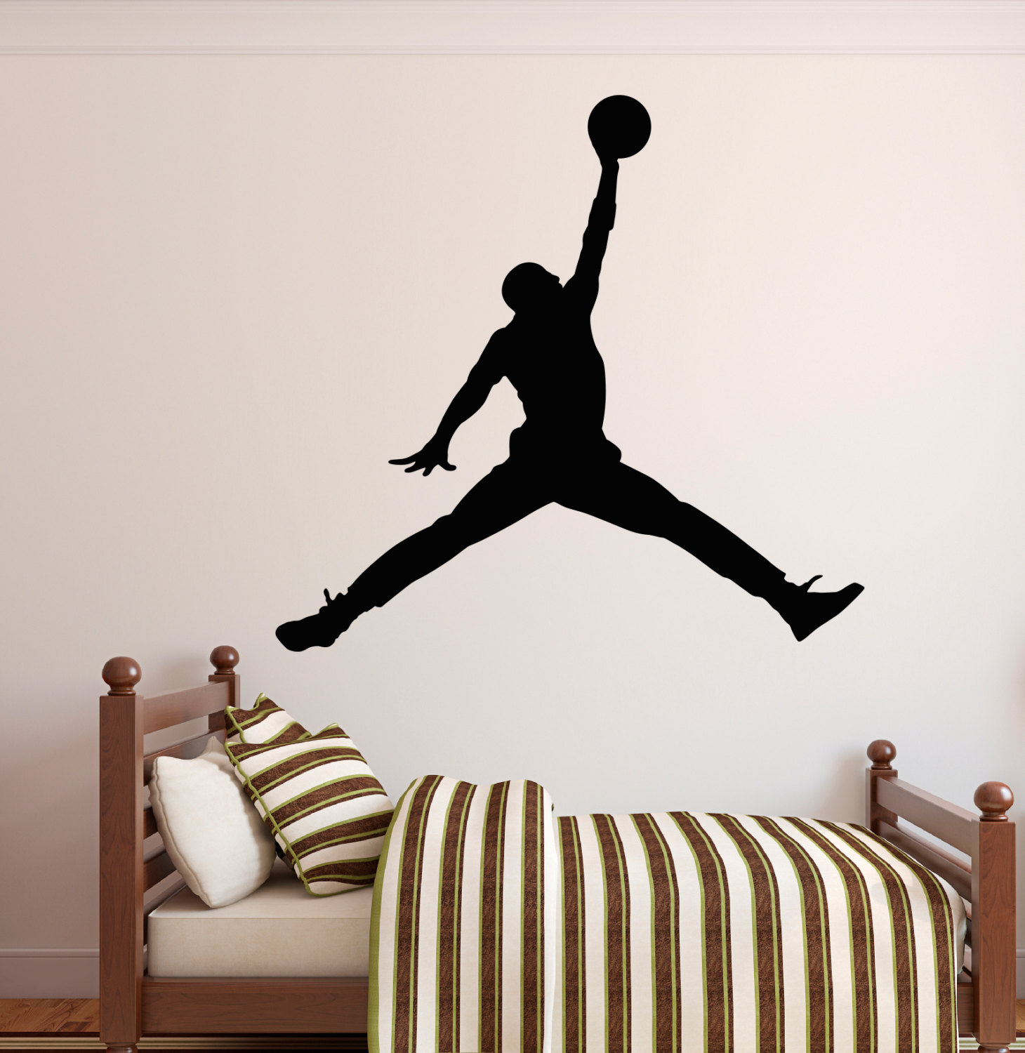 MICHAEL JORDAN JUMPMAN Basketball Wall Decal Sticker Bedroom Sports Decor 36&Prime;