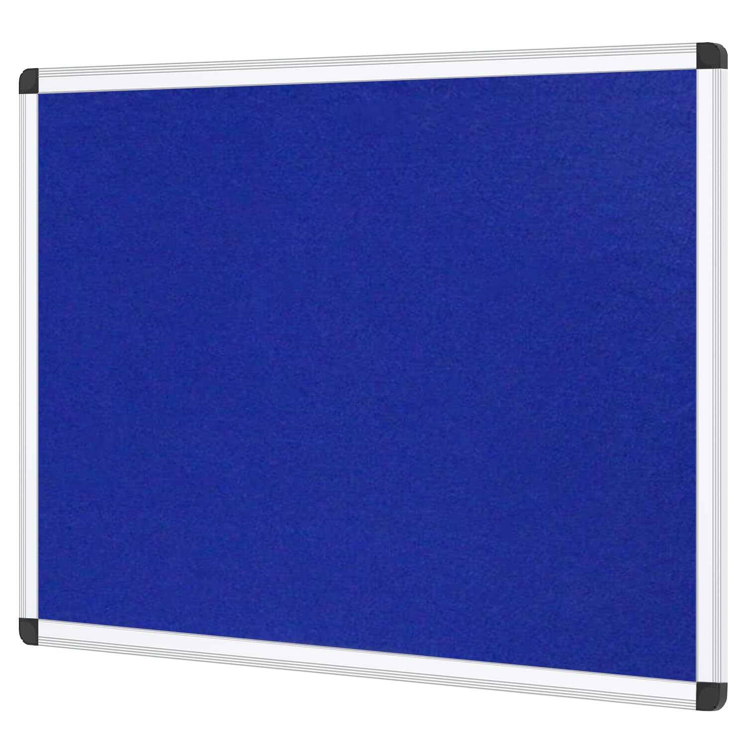 VIZ-PRO Notice Board Felt Board, 36 X 24 Inches, Aluminium Frame